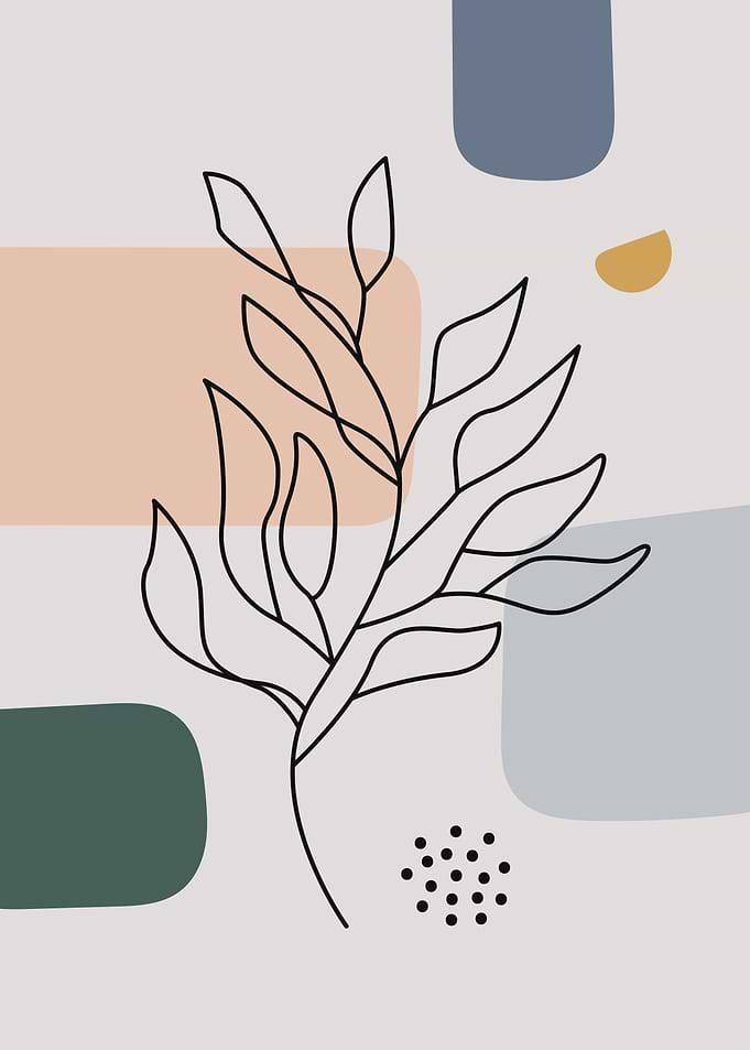 Botanical Floral abstract
