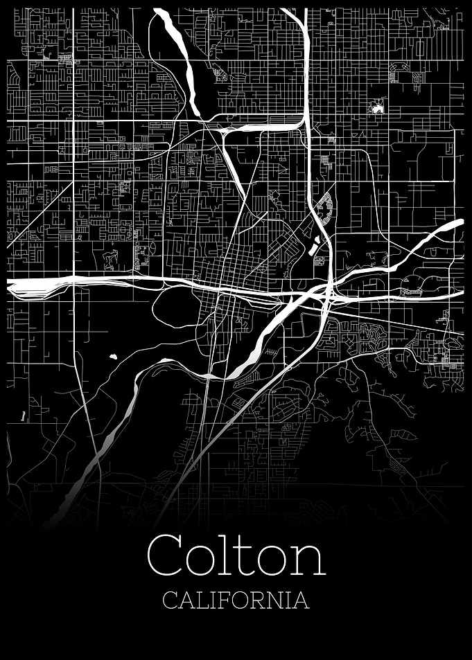 Colton California city map