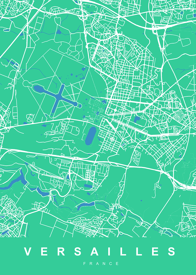 VERSAILLES Map FRANCE