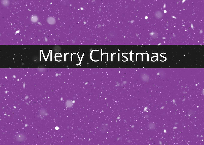 Purple Merry Christmas
