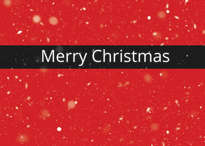 Red Merry Christmas