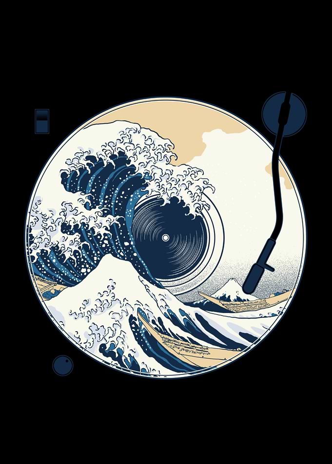 Record Player Vinyl Wave