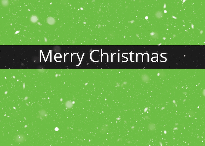 Green Merry Christmas