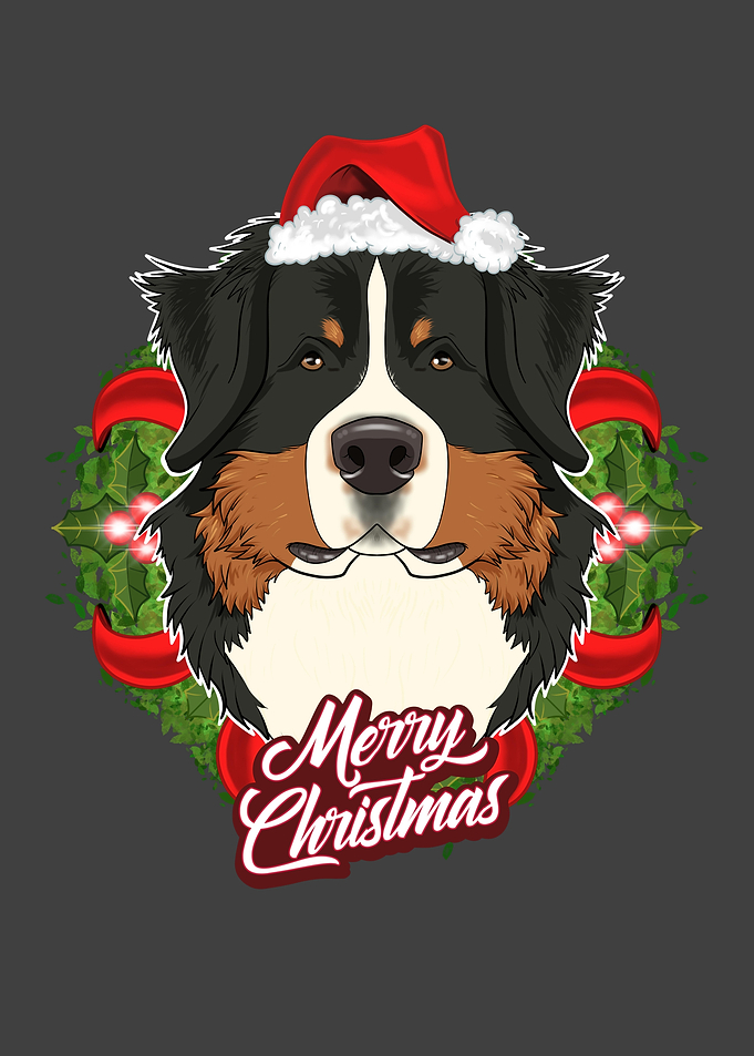 Bernese Mountain Dog Xmas