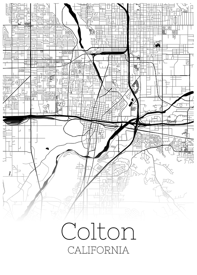 Colton California map