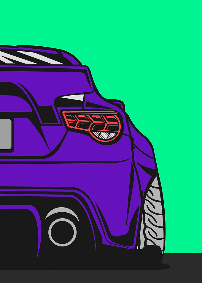 Purple Drift Race Car