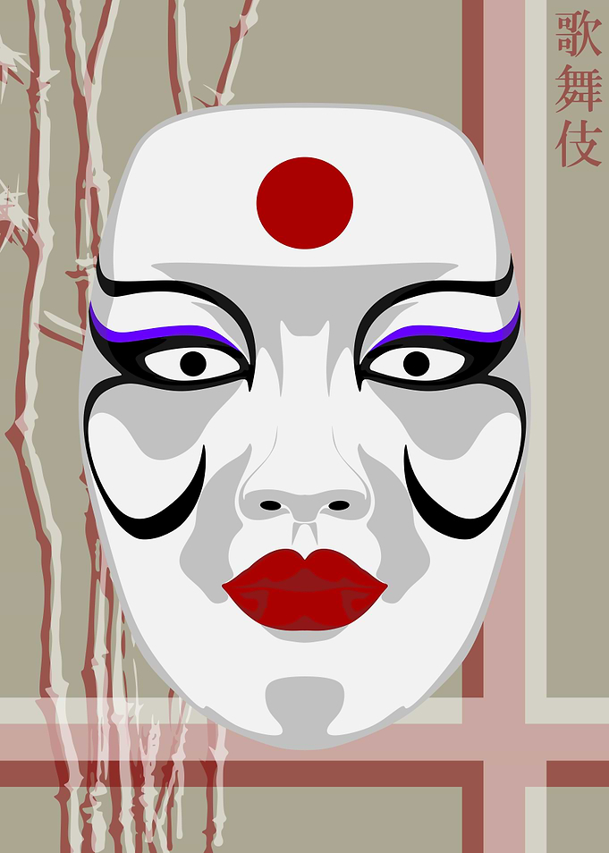 Kabuki Mask Rice Paper 21