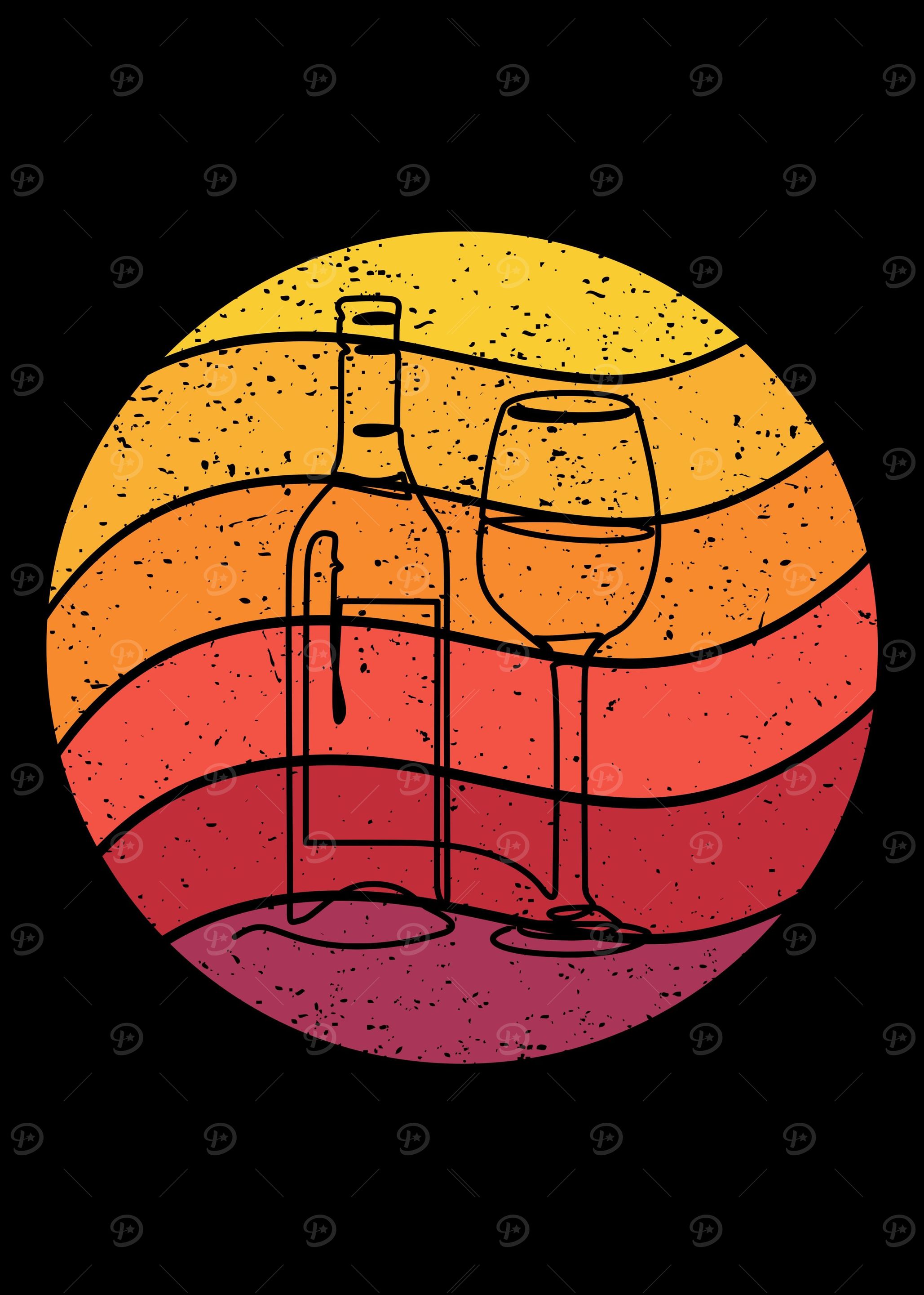 Wine Retro Vintage