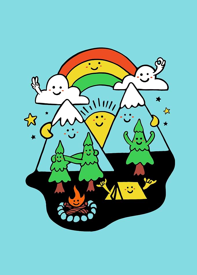 Cute Camping Nature