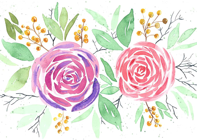 Pink Purple Love Roses