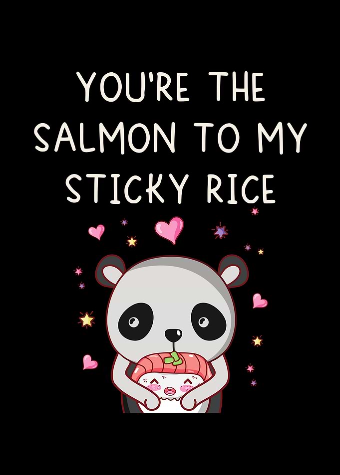 Salmon to my sticky rice