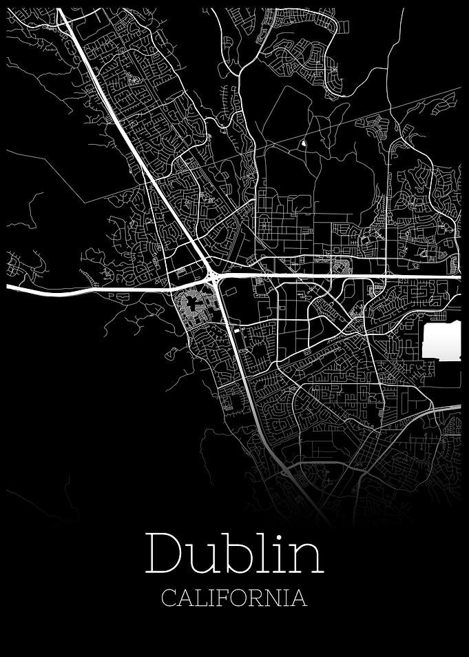 Dublin California city map