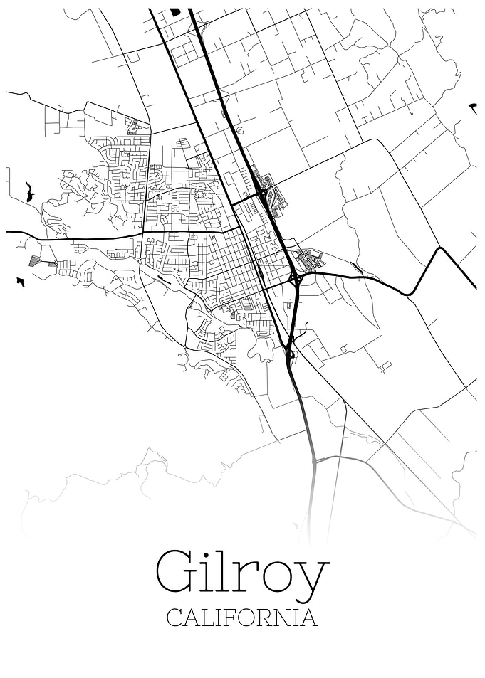 Gilroy California map