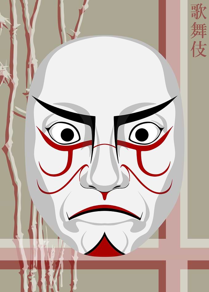 Kabuki Mask Rice Paper 15