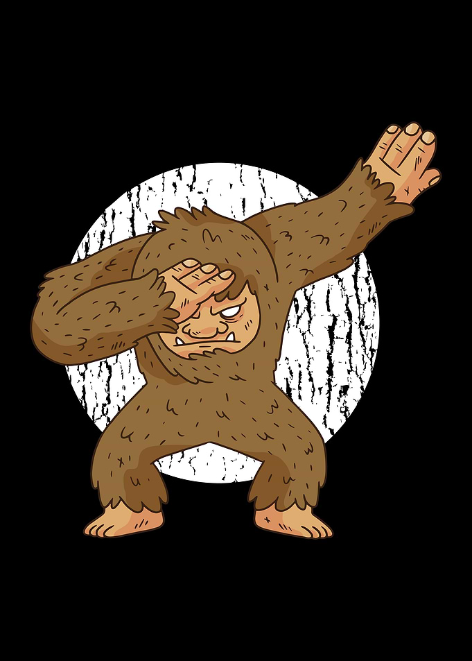 Dabbing Bigfoot Sasquatch