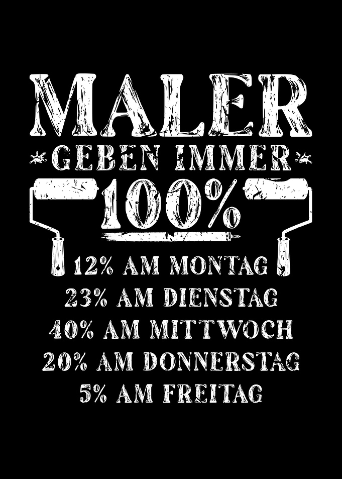 Maler Handwerker Spruch