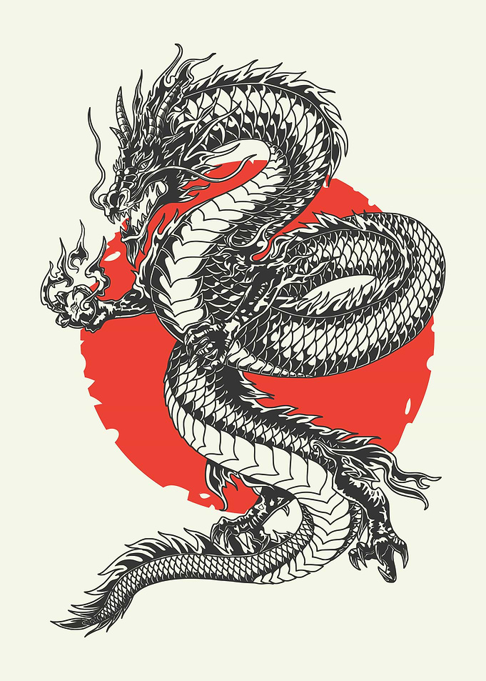Japanese Black Dragon