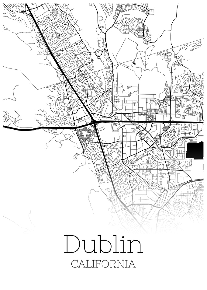 Dublin California map