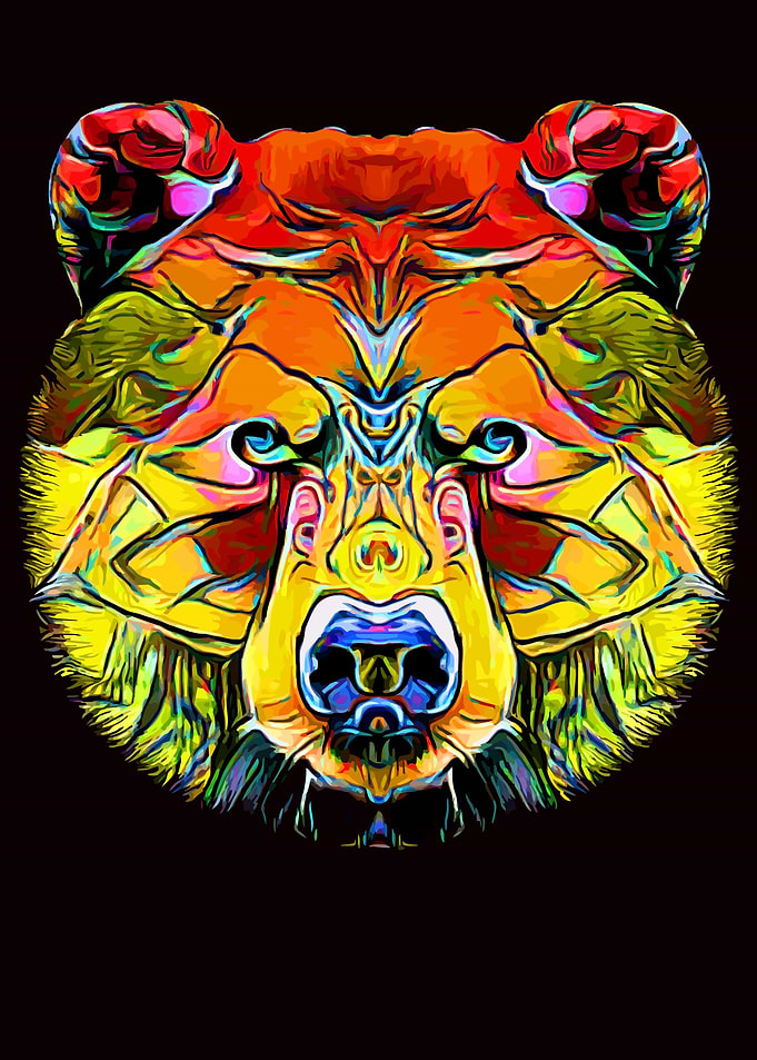 Bear Head Fullcolor