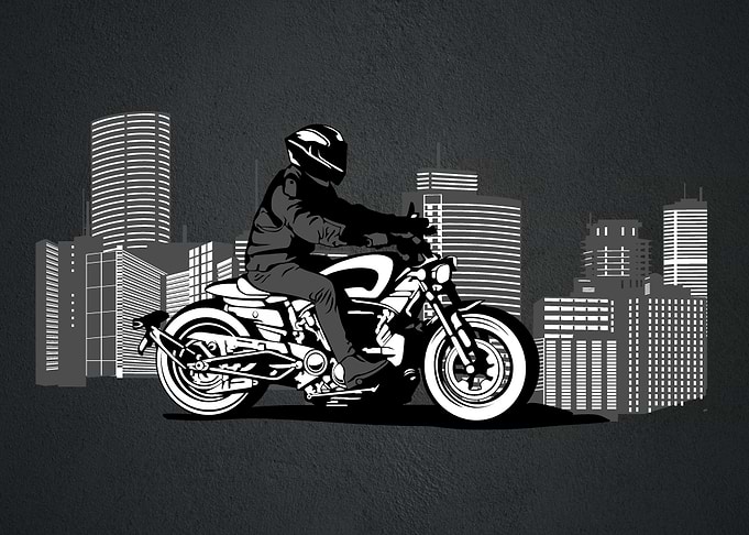 BIKER DESIGN VECTOR ART