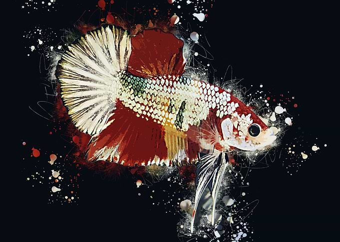 Nemo Copper Betta Fish