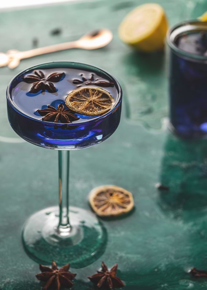 Blue tea