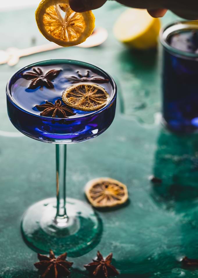 Blue tea