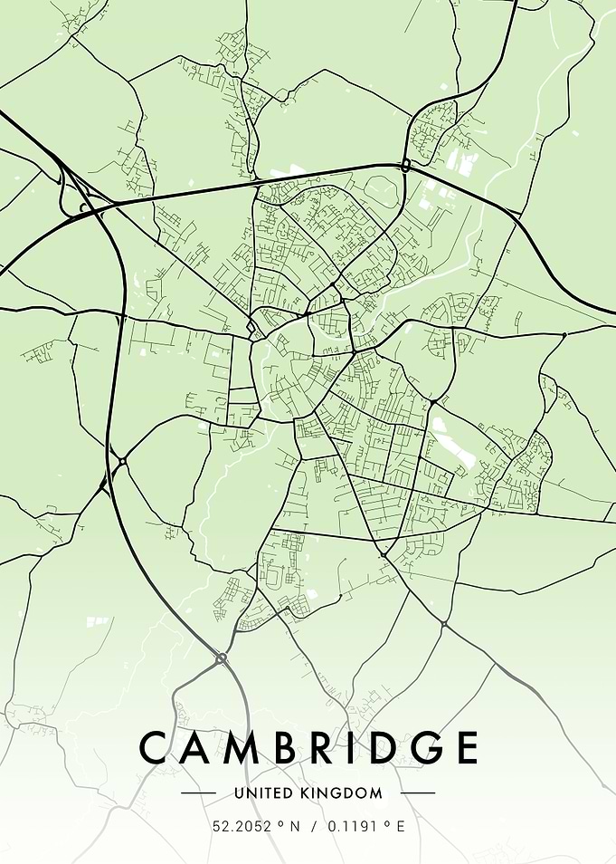 Cambridge City Map Green