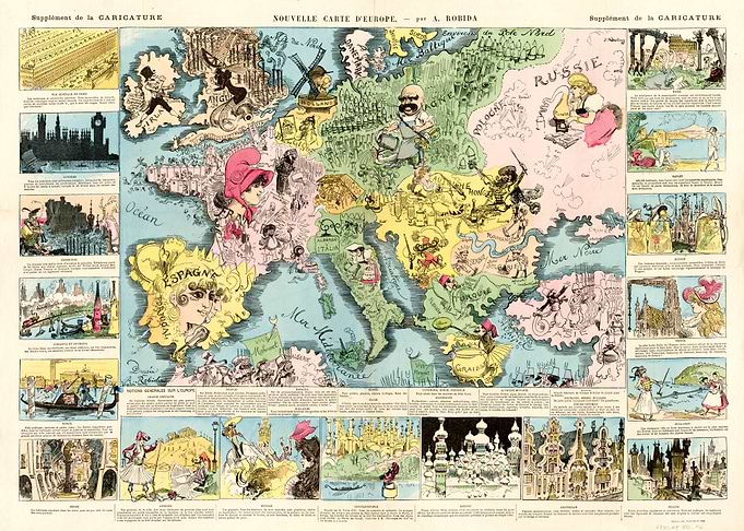Europe Vintage Map