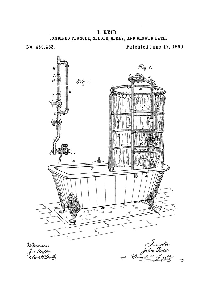 Bath and shower patent dra