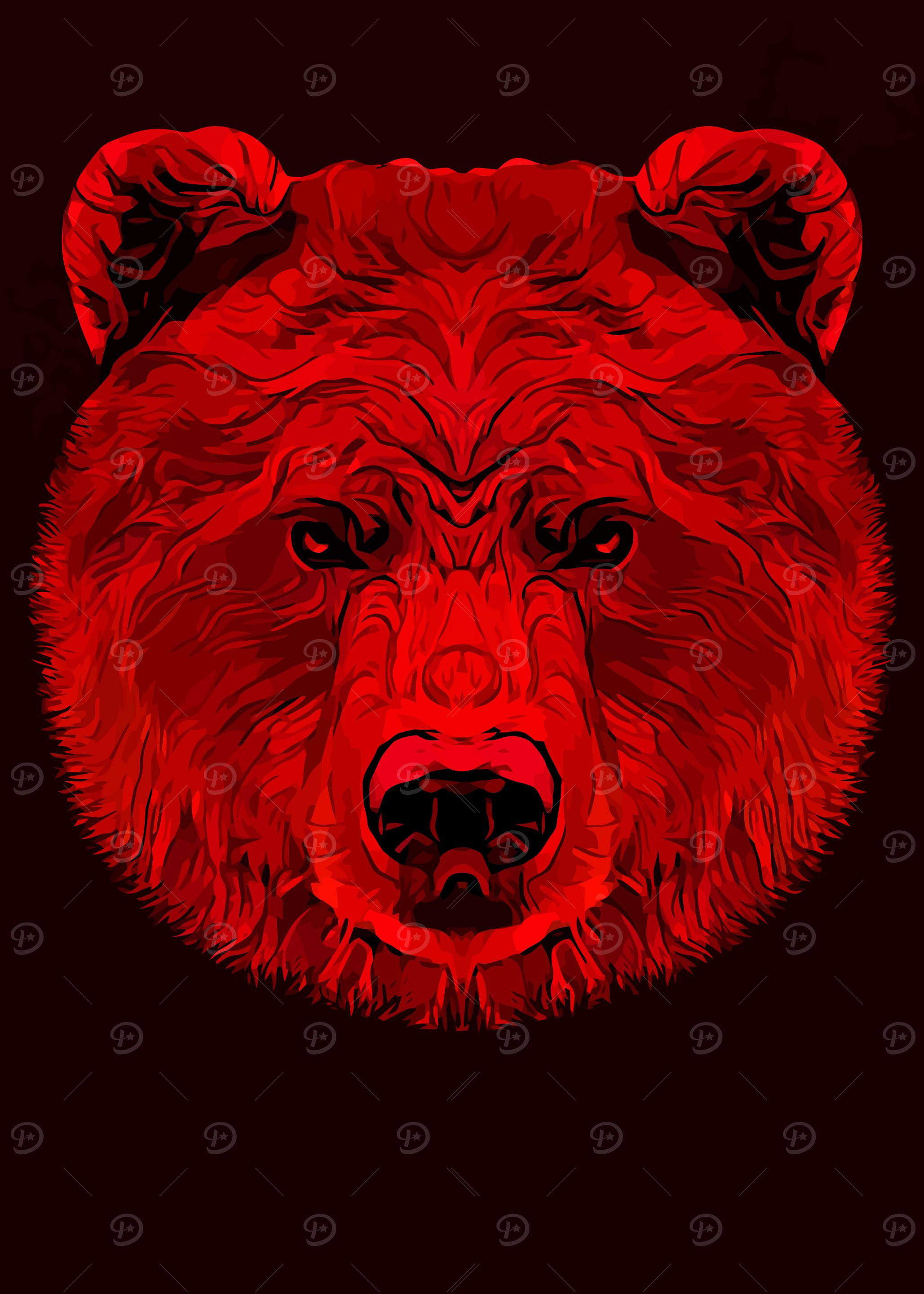 Bear Head Bloody