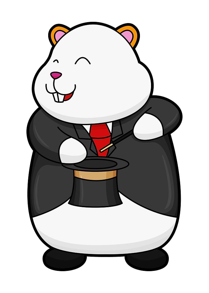 Hamster Magician Hat