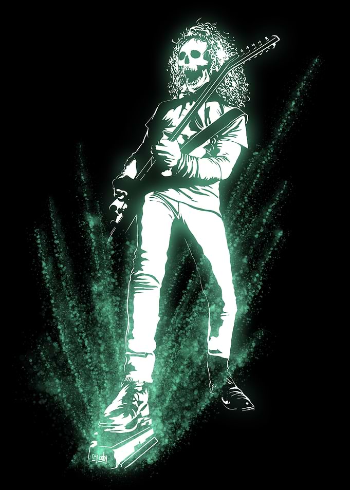 Heavy Metal Guitar Player