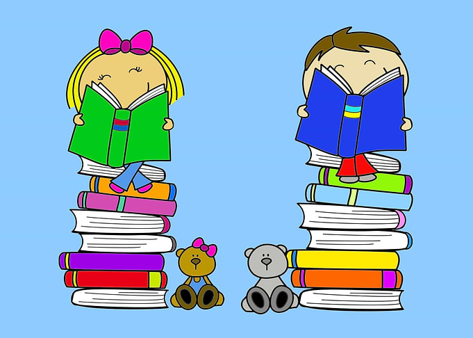 Kids reading