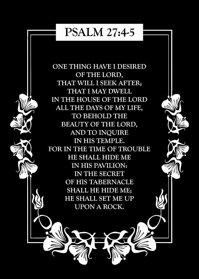 Psalm 27 4 5