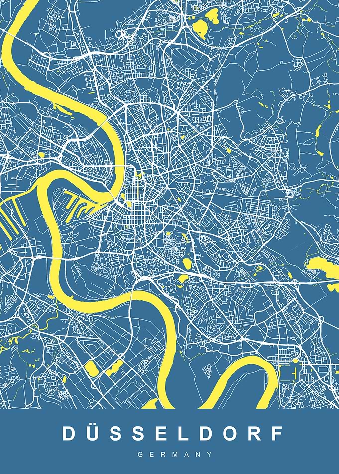DUSSELDORF Map GERMANY