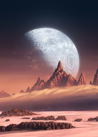 Alien moon