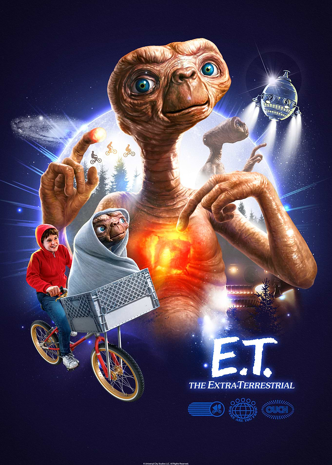 E.T. collage design