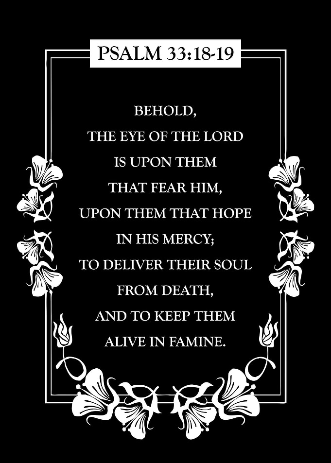 Psalm 33 18 19