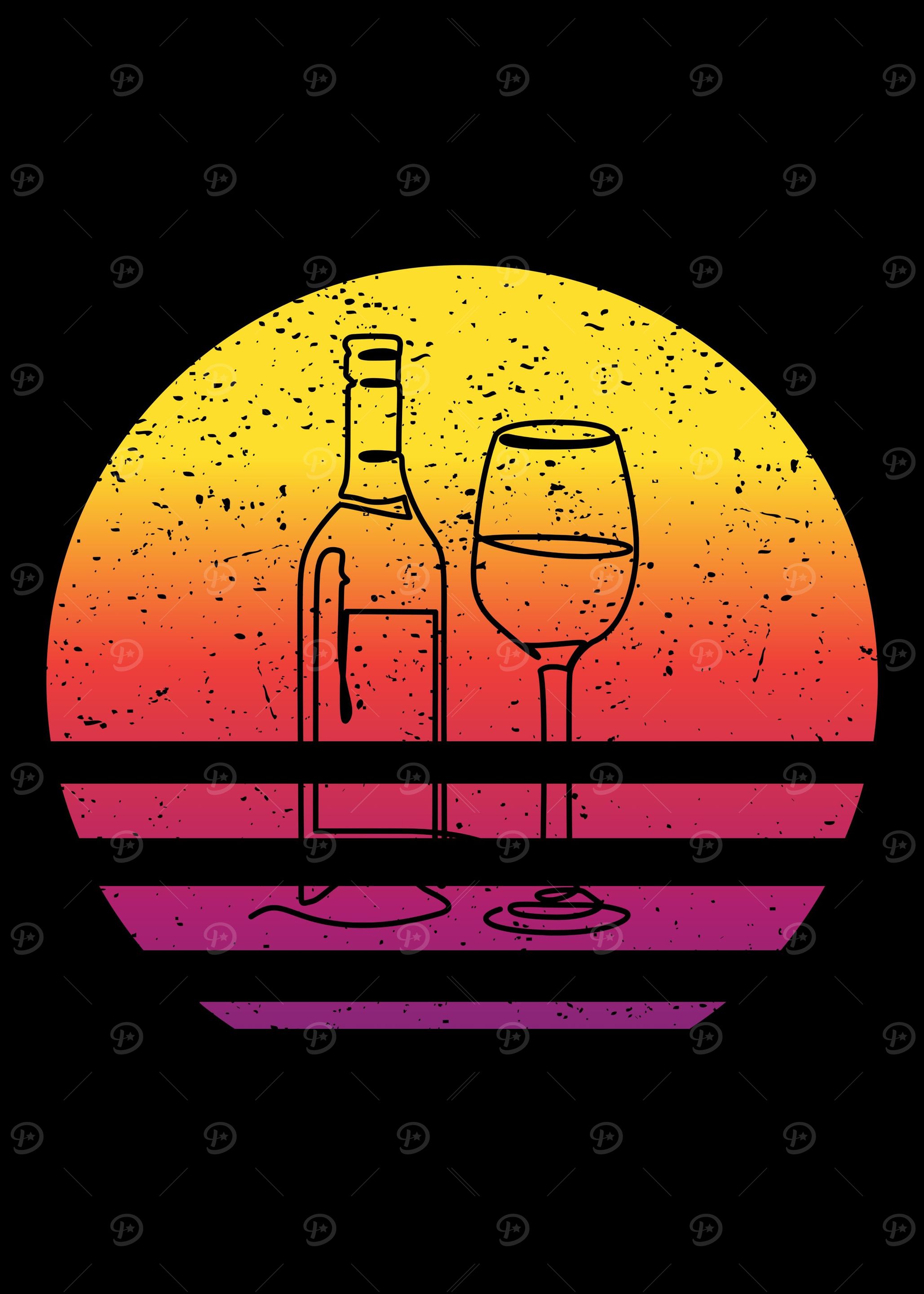 Wine Retro Vintage