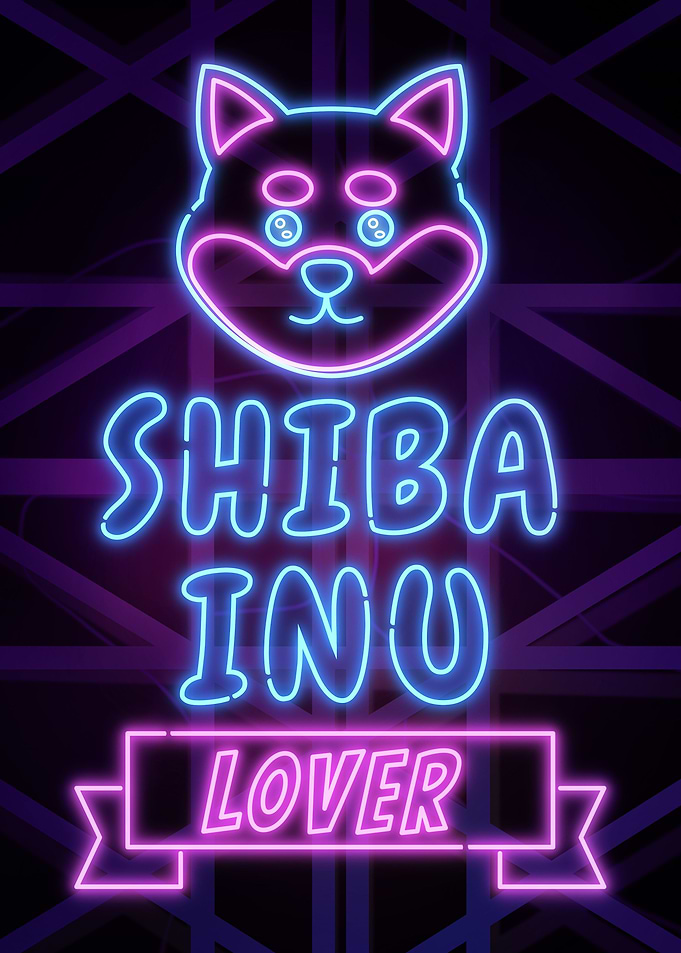 Shiba Inu Lover Neon art