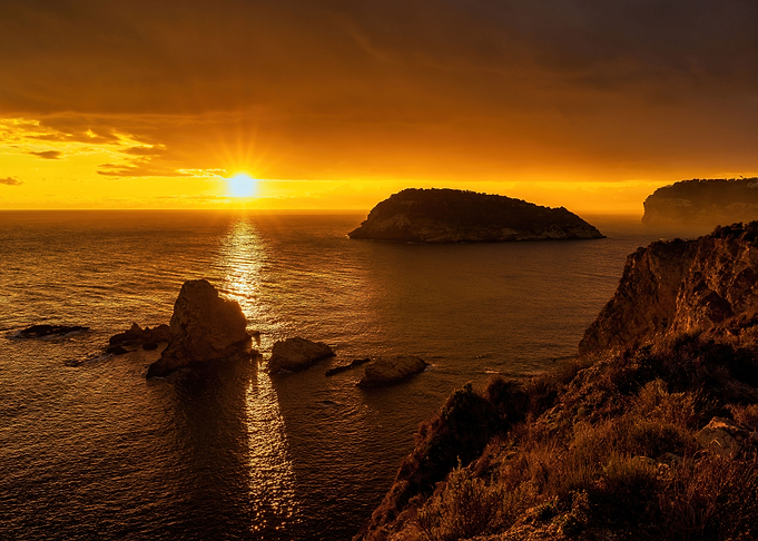 Sunsets landscapes coast