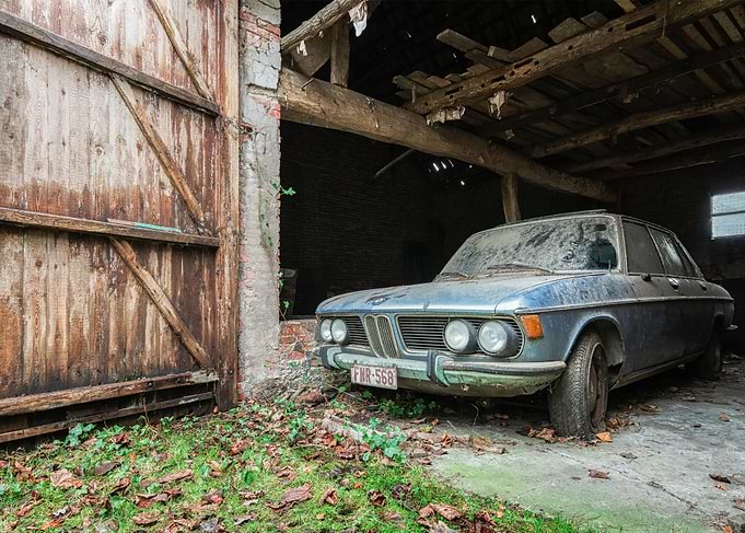 Blue BMW E3 New Six