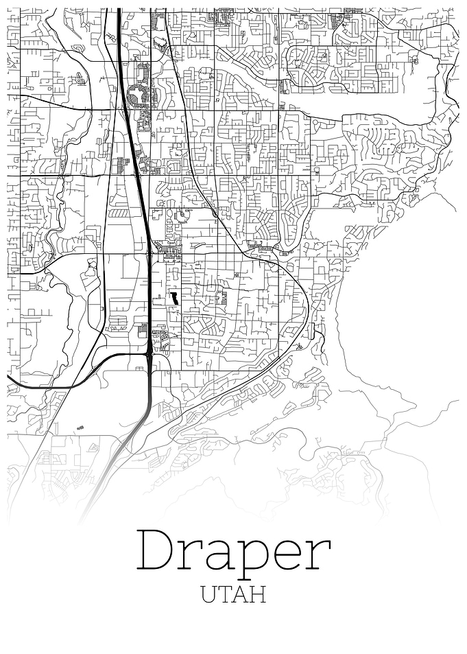 Draper Utah map