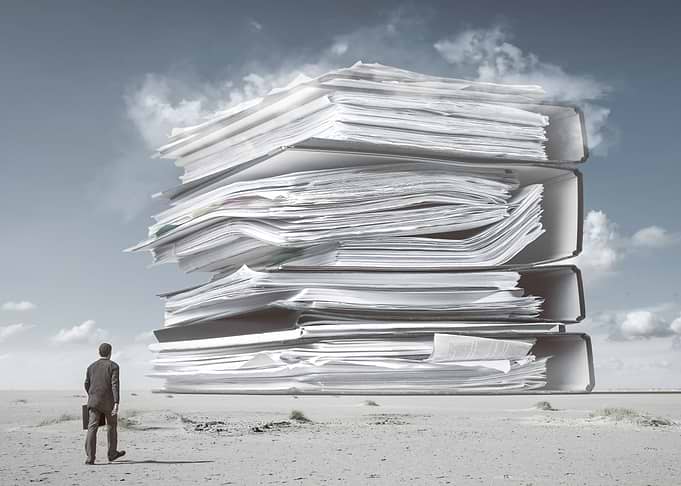 Mountain of Paperwork