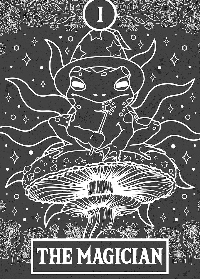 Cottagecore Frog Tarot