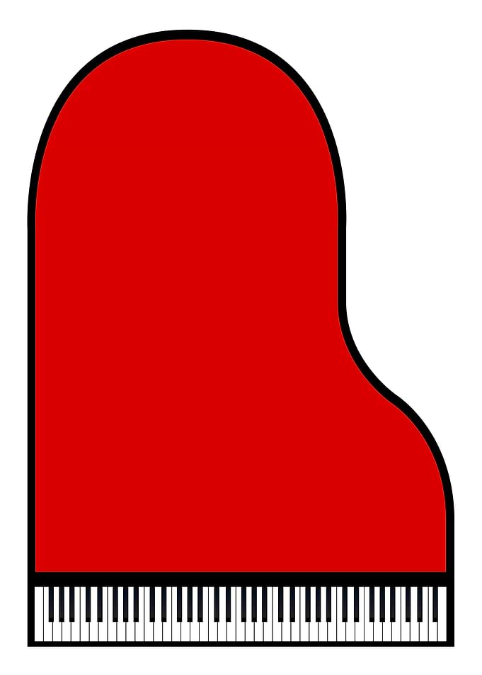 Red Grand Piano