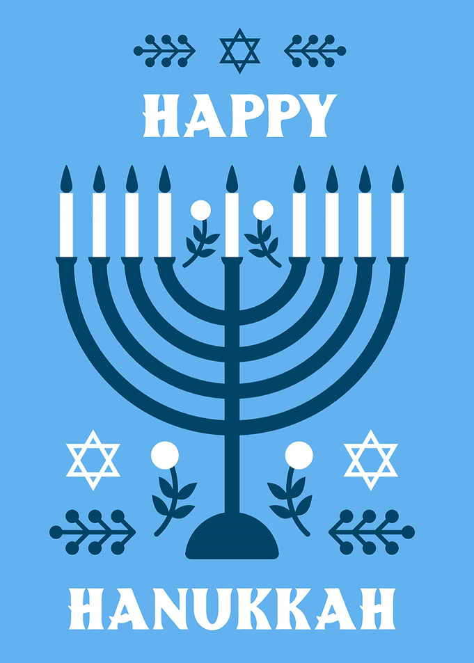 Happy Hanukkah lights