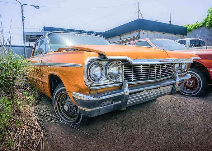 Orange Chevrolet Impala