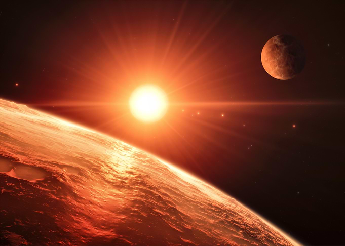 Sun and Planets Space